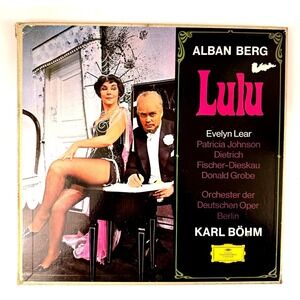 Alban Berg Lulu Evelyn Lear Dietrich Fischer-Dieskau Bohm 3LP Box w/ book Used